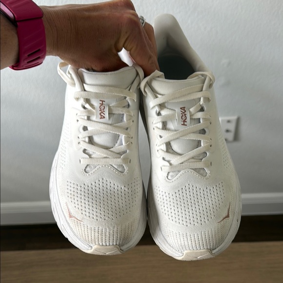 Hoka Women's White Running Shoes - Picture 2 of 4
